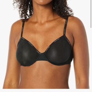 Calvin Klein Women's Sheer Marquisette Unlined Demi Bra